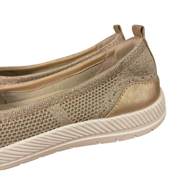 Easy Spirit Glitz 2 Gold Mesh Knit Slip On Sneakers Loafers Comfort Shoes 11 N - Picture 9 of 16